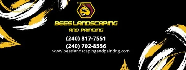 Bees Landscaping and Painting Logo