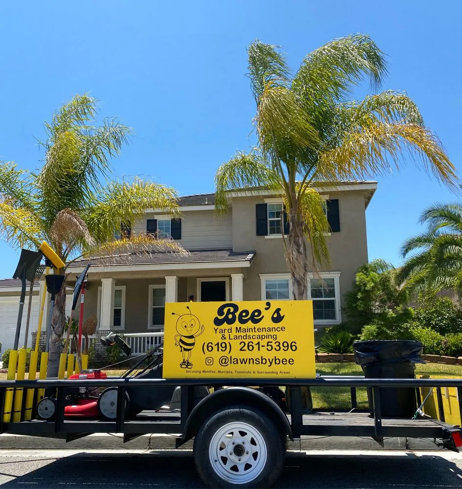 Professional landscape installation for homes in Murrieta, CA by Bee's Yard Maintenance & Landscaping