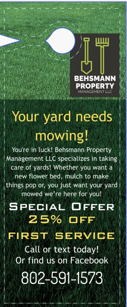 Expert garden landscaping in Springfield, VT - Behsmann Property Management
