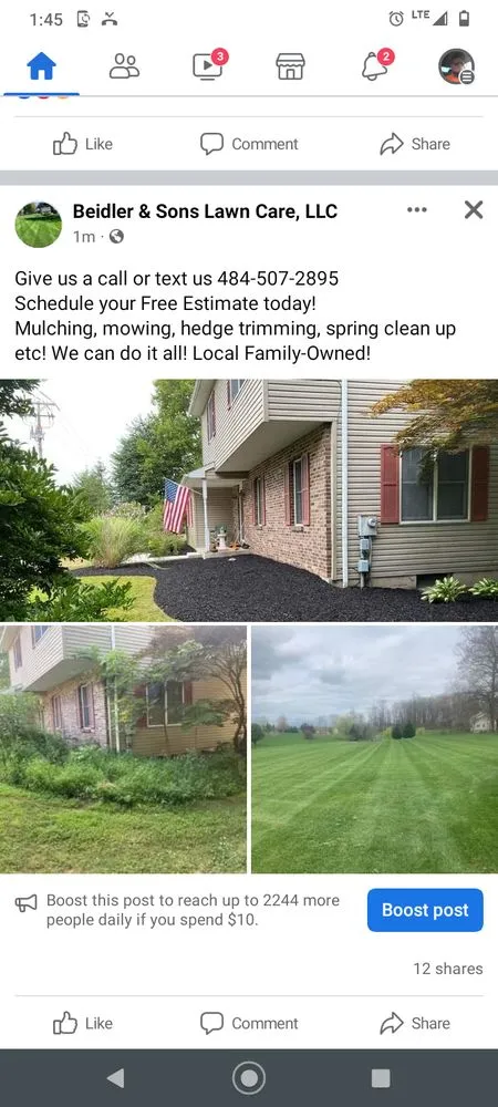 Custom garden landscaping experts serving Fleetwood, PA - Beidler & Sons Lawn Care