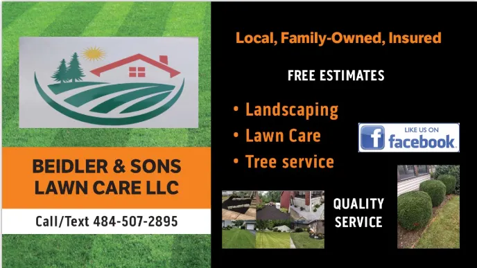 Custom landscape installation in Fleetwood, PA by Beidler & Sons Lawn Care