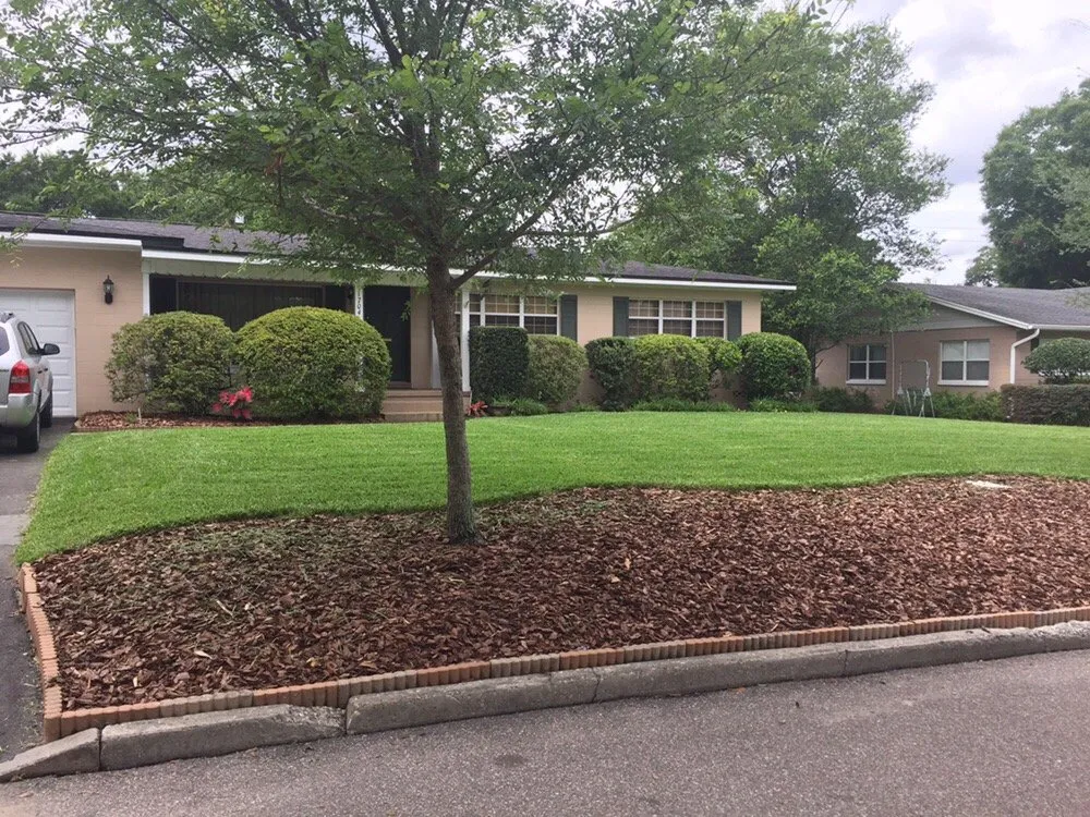 Professional landscape installation for homes in Orlando, FL by Bel Air X Lawn & Landscapes