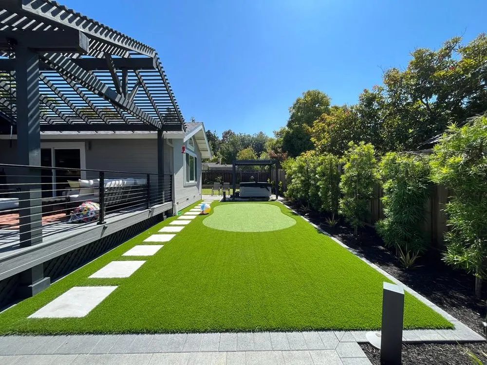 Custom lawn care service for homes in Pleasanton, CA by Belinski Outdoor Solutions