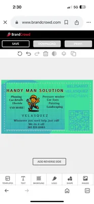 Belisario Velasquez Handyman Logo