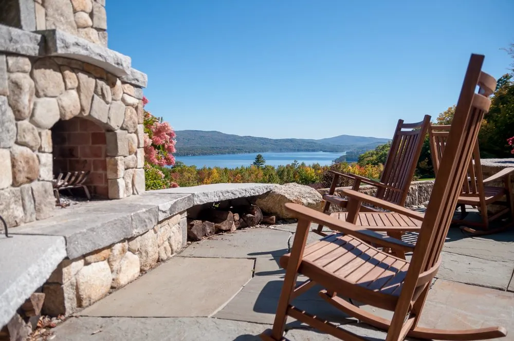 Custom residential landscaping in Gilford, NH by Belknap Landscape