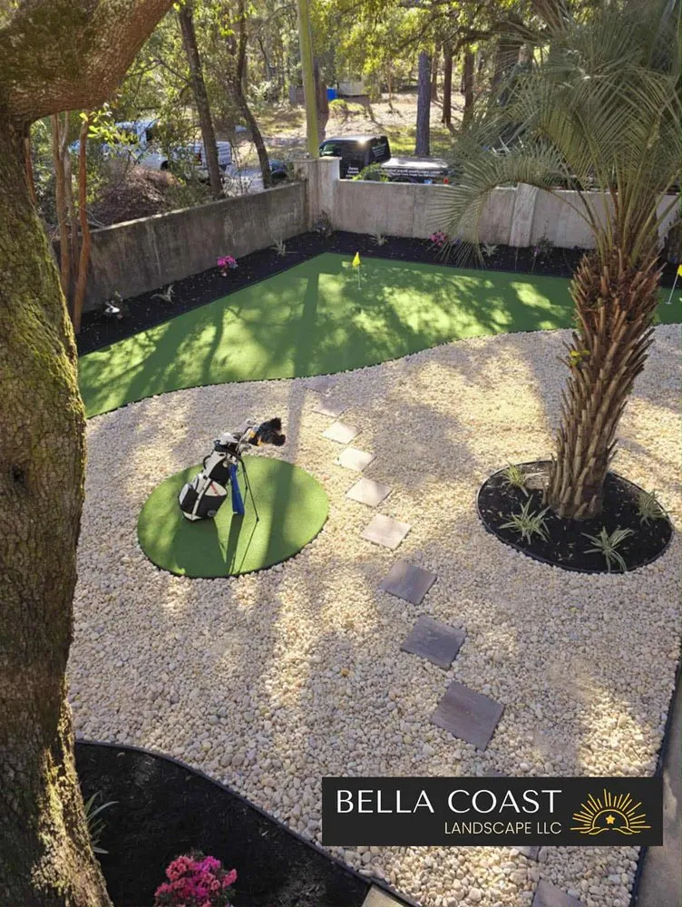 Local garden landscaping with custom design in Myrtle Beach, SC by Bella Coast Landscape