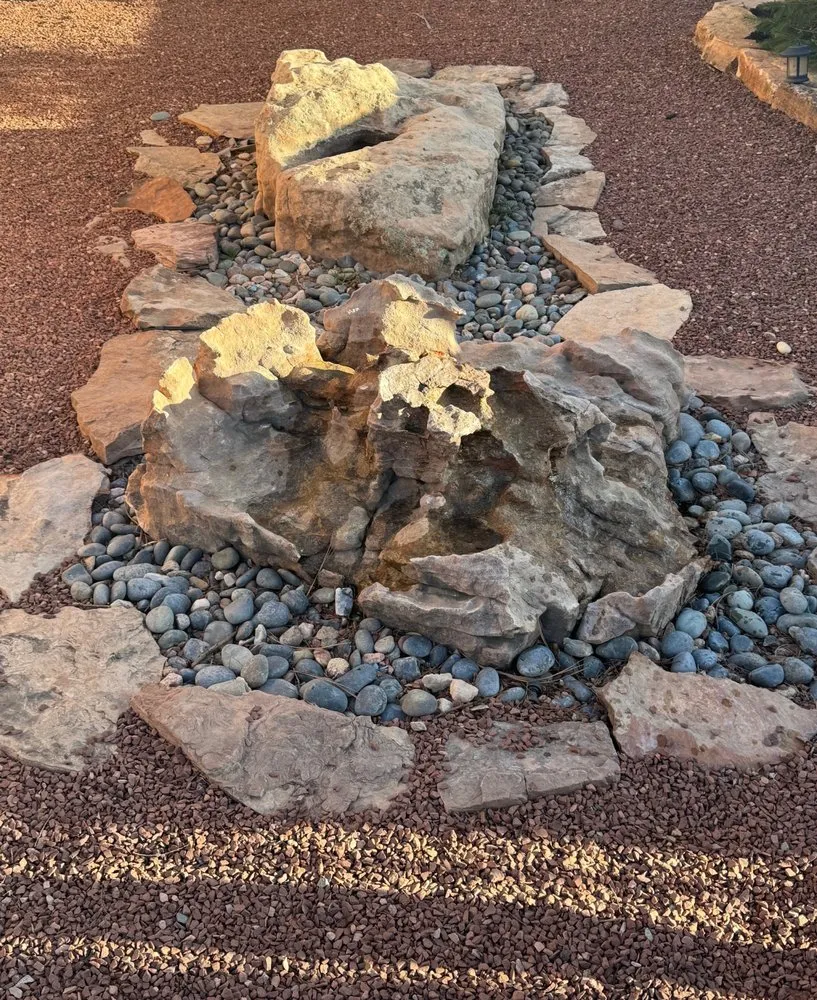 Custom residential landscaping in Santa Fe, NM by Bella Stone