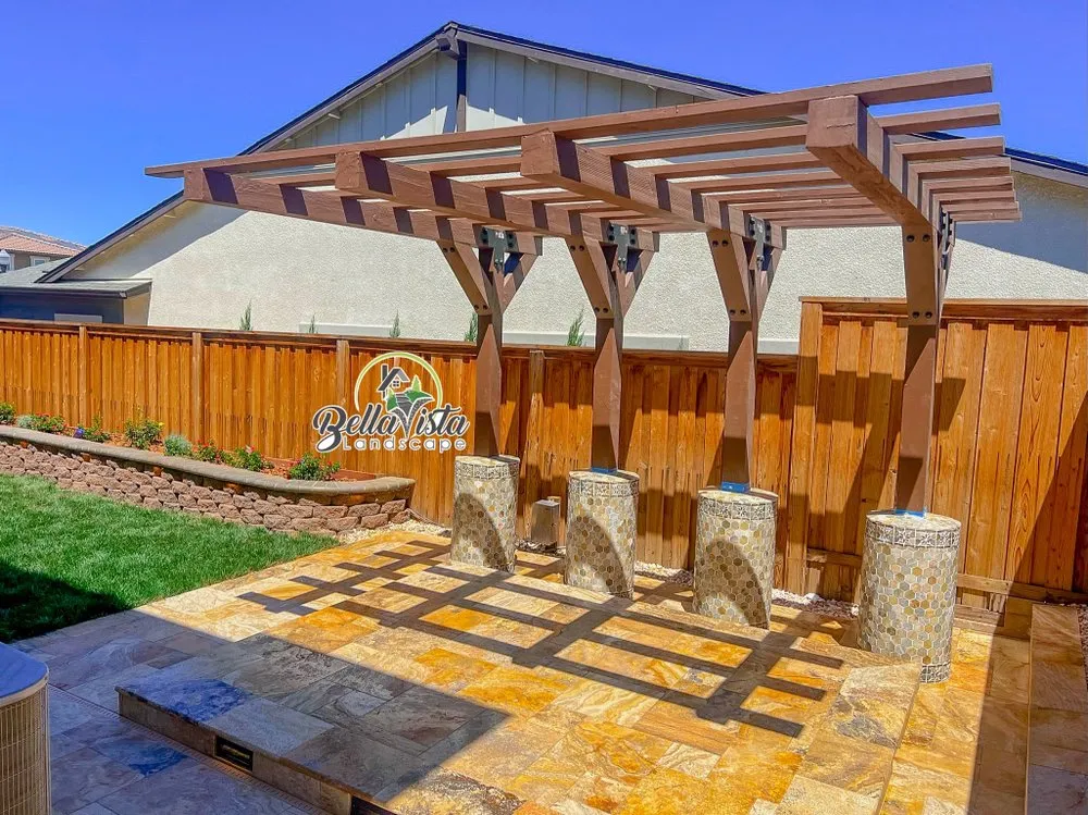 Custom lawn mowing service in Stockton, CA by Bella Vista Landscape