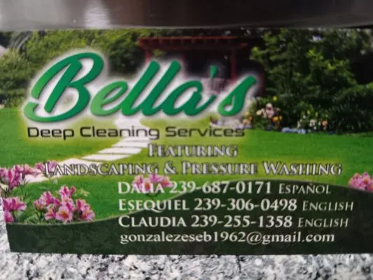 Bella's Deep Cleaning Services Logo