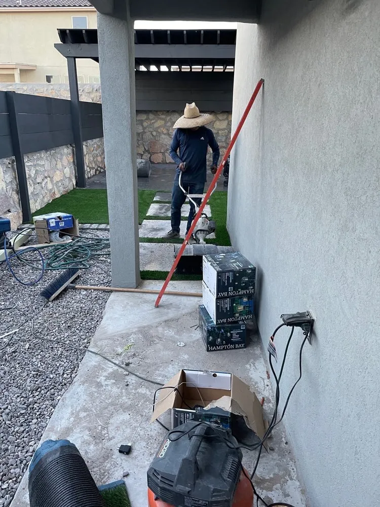 Expert lawn mowing service for homes in El Paso, TX by Bella's Landscaping