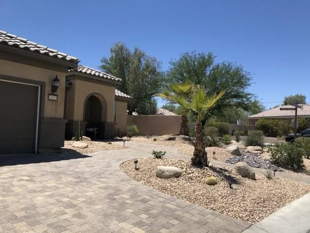 Custom residential landscaping in Palm Desert, CA by Belle Vue Landscaping Pools And Spas