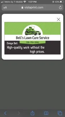 Bells Lawn Care Service Logo