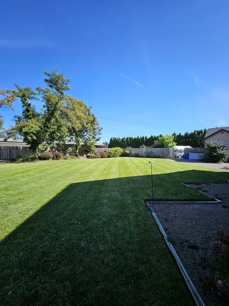 Custom outdoor landscaping with custom design in Springfield, OR by Beltrans Ground Maintenance