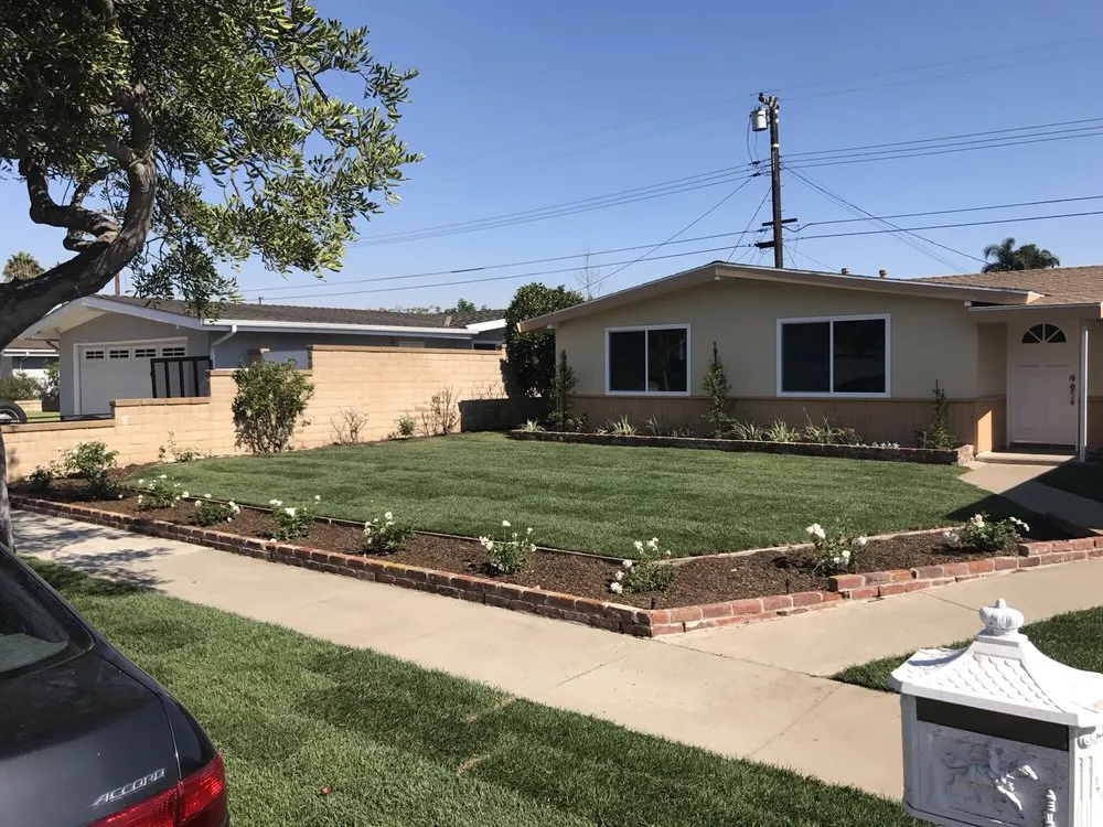 Professional garden landscaping in Newport Beach, CA by Belville Group Landscaping Services