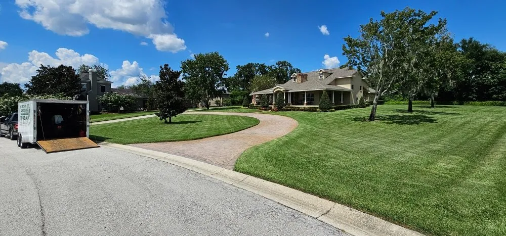 Custom landscape installation for residential properties in Lakeland, FL by Beneath My Feet Landscaping
