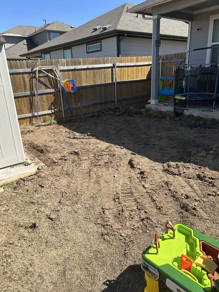 Custom landscape installation for beautiful yards in Hutto, TX by Benedict Brothers Handyman Services