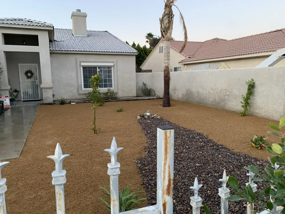 Custom garden landscaping in Desert Hot Springs, CA by Benjamin's Landscape