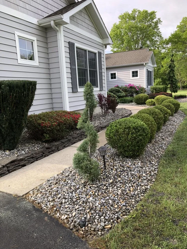 Custom landscape design in Jackson, NJ by Benjamin's Property Services