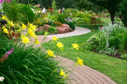 Professional yard cleanup service with custom design in Dawsonville, GA by Bennett Landscape