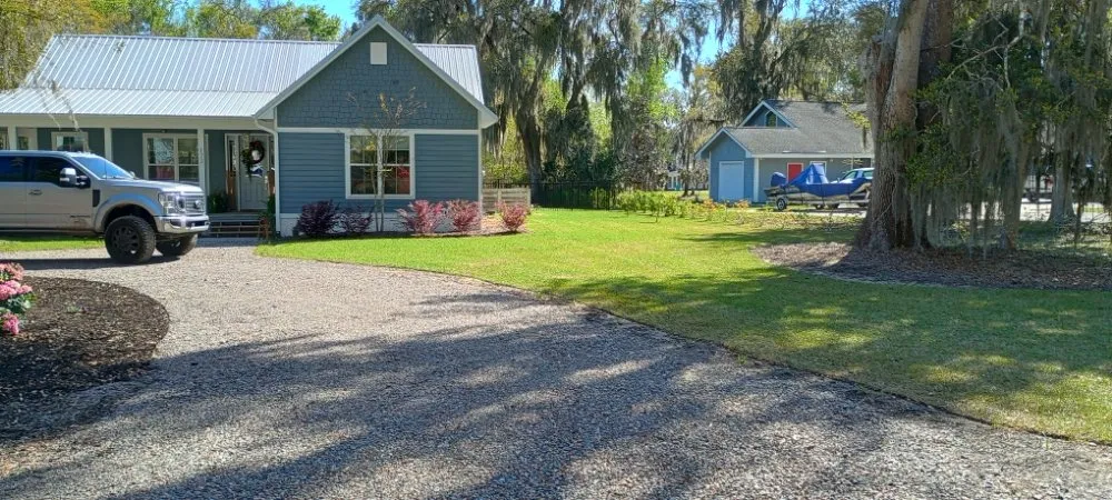 Affordable landscape installation for homes in Midway, GA by Bennett Landscape Solutions