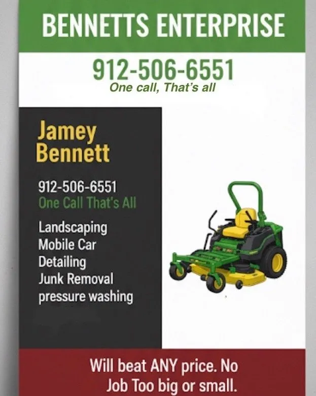 Professional outdoor landscaping for homes across Brunswick, GA - Bennett’s Enterprise