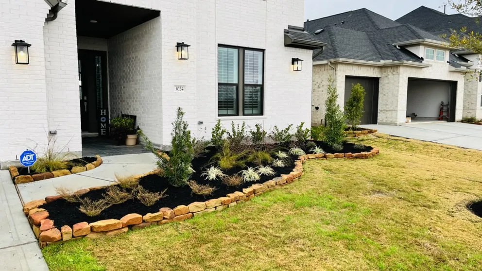 Local outdoor landscaping in Katy, TX by Benning Lawn Care