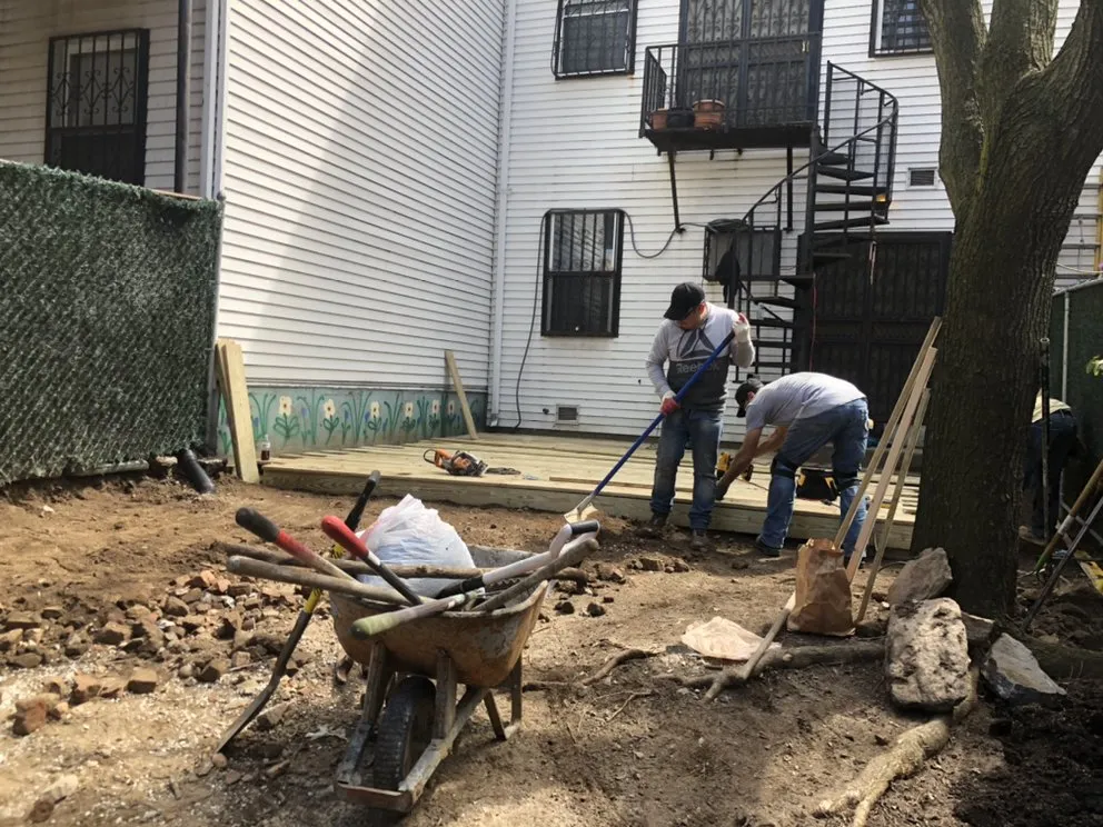 Professional yard cleanup service for residential properties across Brooklyn, NY - Benny’s Landscaping & Tree Service