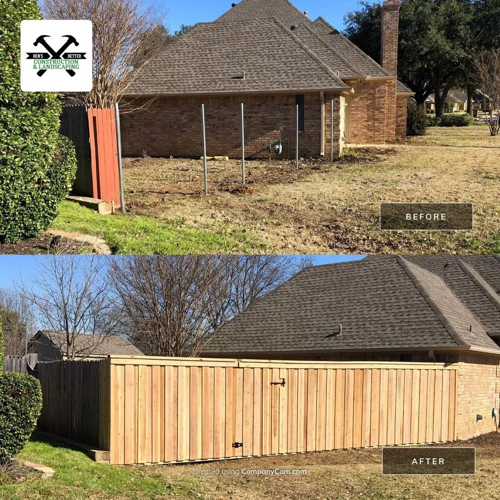 Expert yard cleanup service in Bedford, TX by Ben's Better Construction & Landscaping
