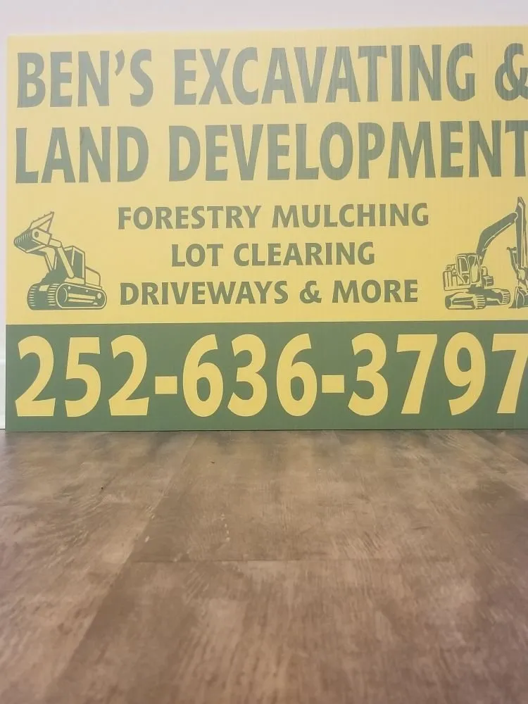 Trusted yard cleanup service in New Bern, NC - Ben's Excavating & Land Development