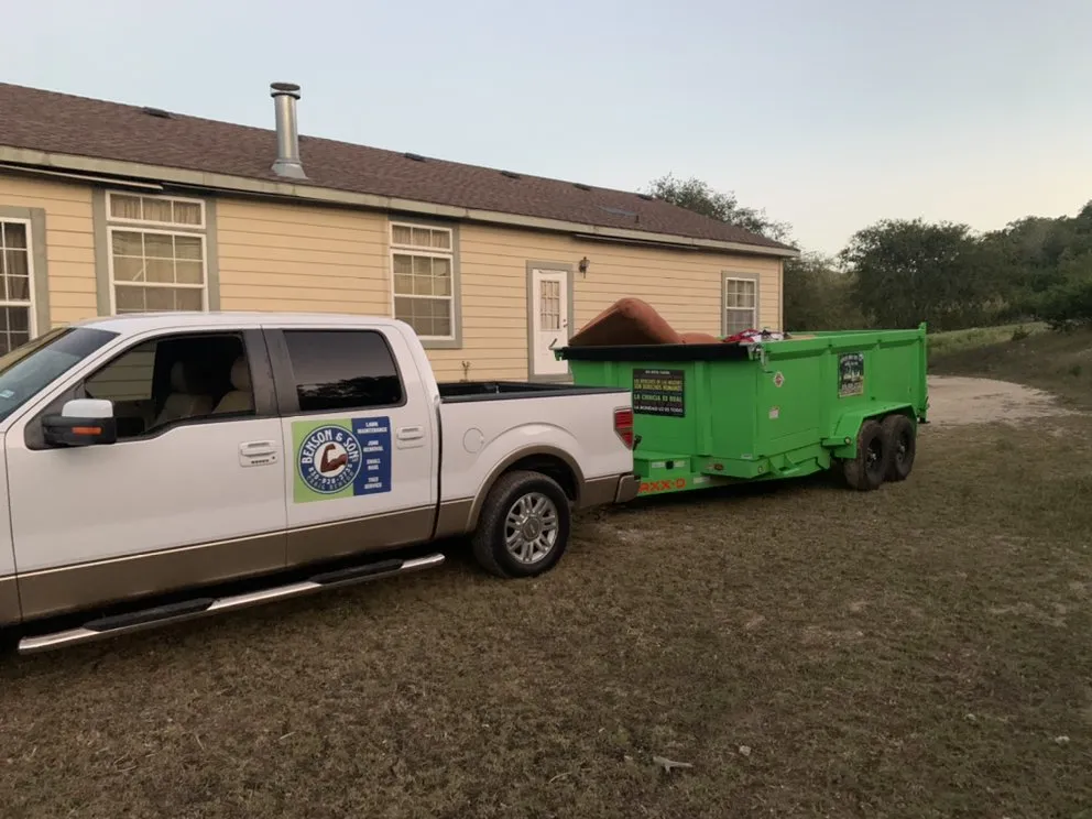 Trusted yard cleanup service for year-round maintenance in Kerrville, TX by Benson and Son