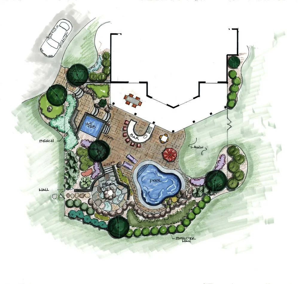 Professional residential landscaping in Victor, NY by Benson Landscape & Design