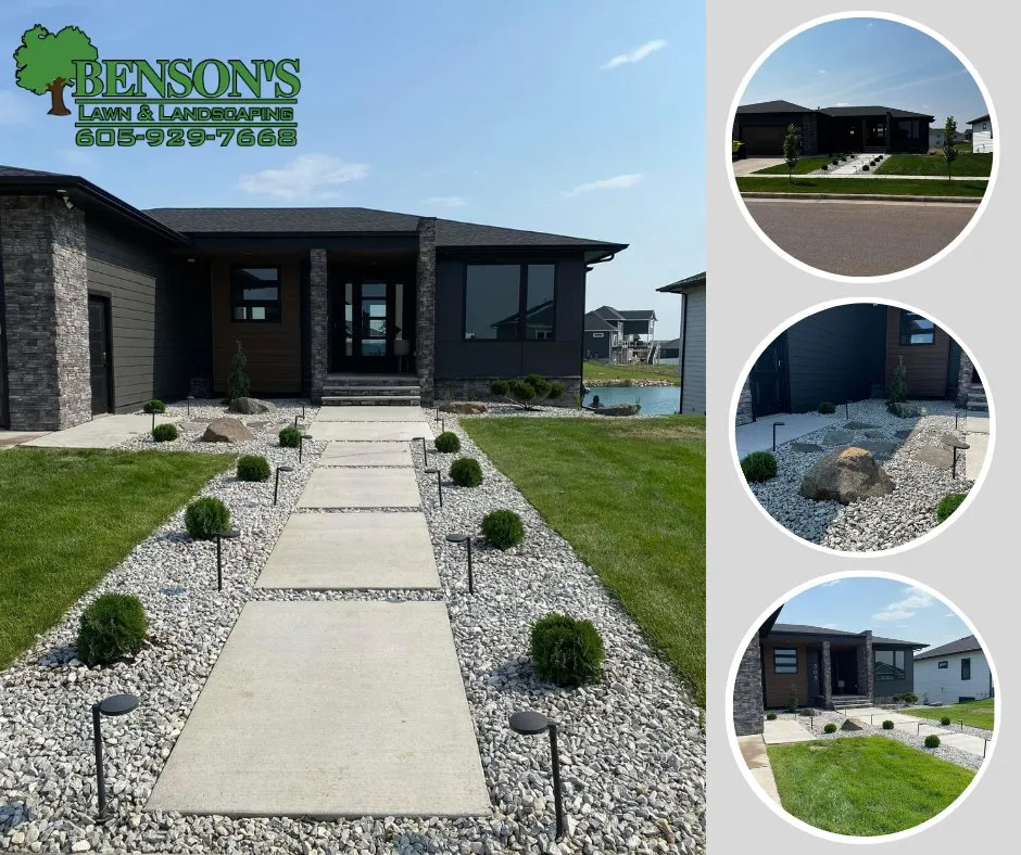 Custom outdoor landscaping for outdoor upgrades across Sioux Falls, SD - Benson's Lawn and Landscaping