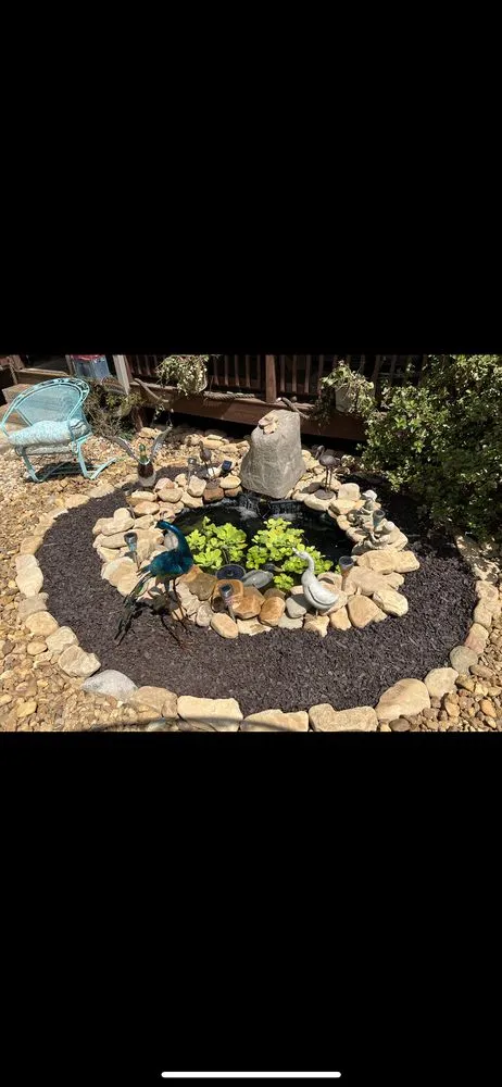 Local residential landscaping for beautiful yards in Woodstock, GA by Bentleys Affordable Ponds