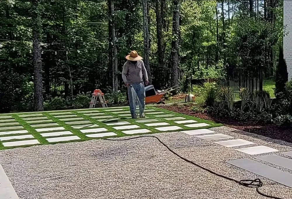 Custom residential landscaping in Fort Mill, SC by Benton Outdoor Living