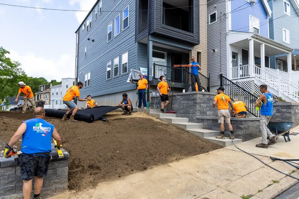 Top-rated garden landscaping for homes in Pittsburgh, PA by Benvenuti Landscaping and Reconstruction