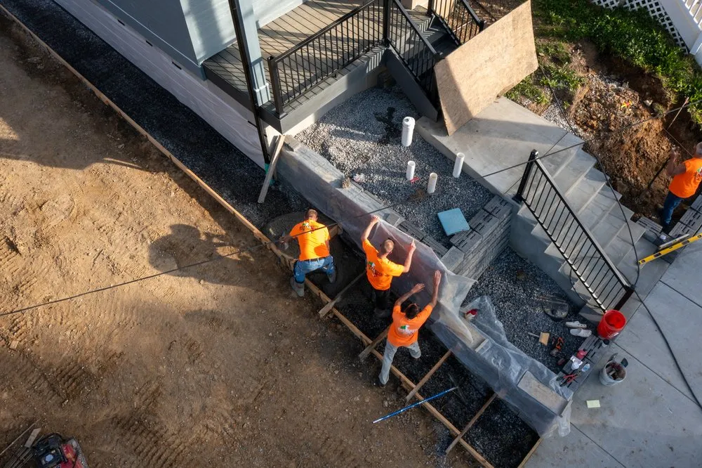 Professional garden landscaping for year-round maintenance in Pittsburgh, PA by Benvenuti Landscaping and Reconstruction