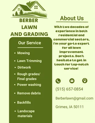 Berber Lawn And Grading Logo