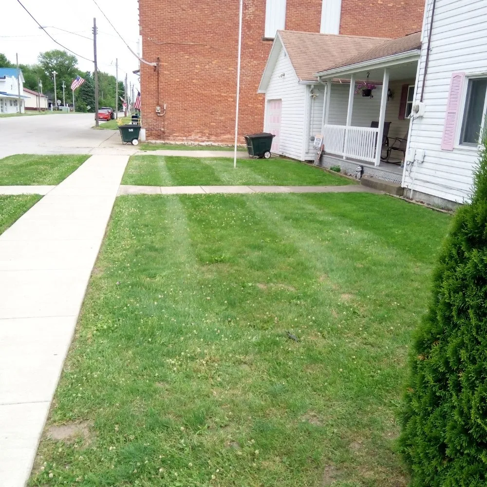 Custom outdoor landscaping in Rudolph, OH by Berfield Lawn and Landscape