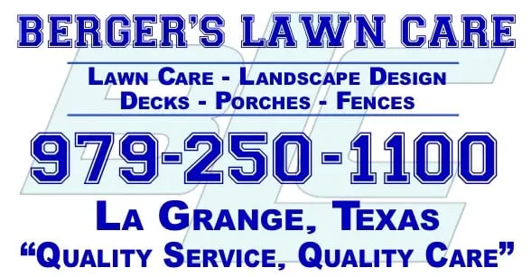 Reliable residential landscaping for residential properties across La Grange, TX - Berger's Lawn Care