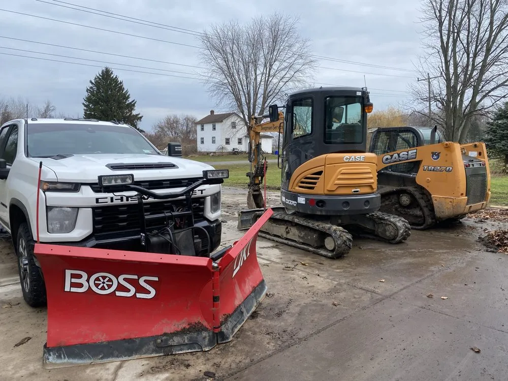 Custom lawn mowing service with custom design in Barker, NY by Bergman Services