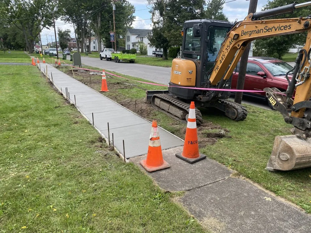 Local landscape installation in Barker, NY - Bergman Services