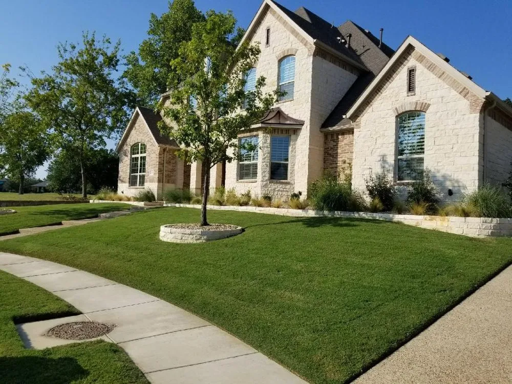 Professional landscape installation in Trophy Club, TX - Bergstrom Landscape