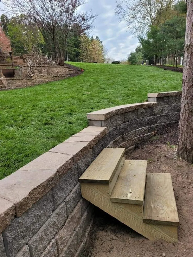 Custom landscape design for homes in Wyoming, MI by Bernal Landscape Management