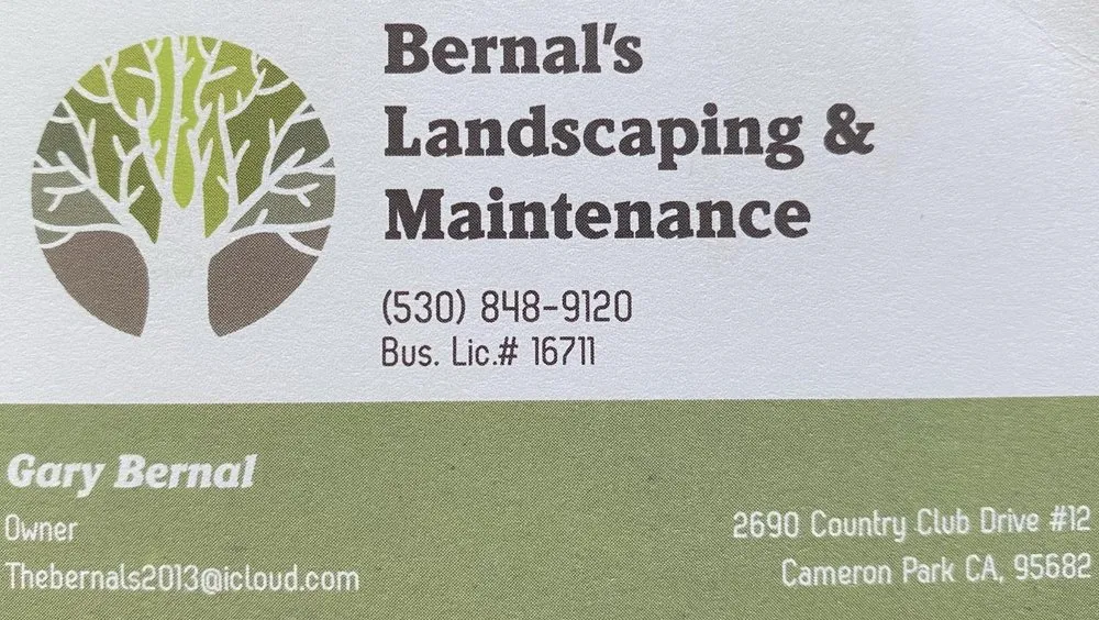 Top-rated yard maintenance experts serving Cameron Park, CA - Bernal's Landscaping & Maintenance