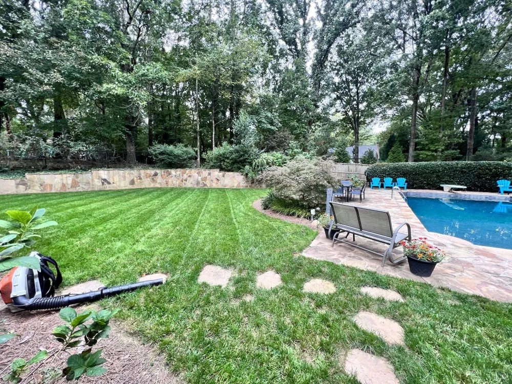 Professional garden landscaping in Atlanta, GA by Bernardo and Son