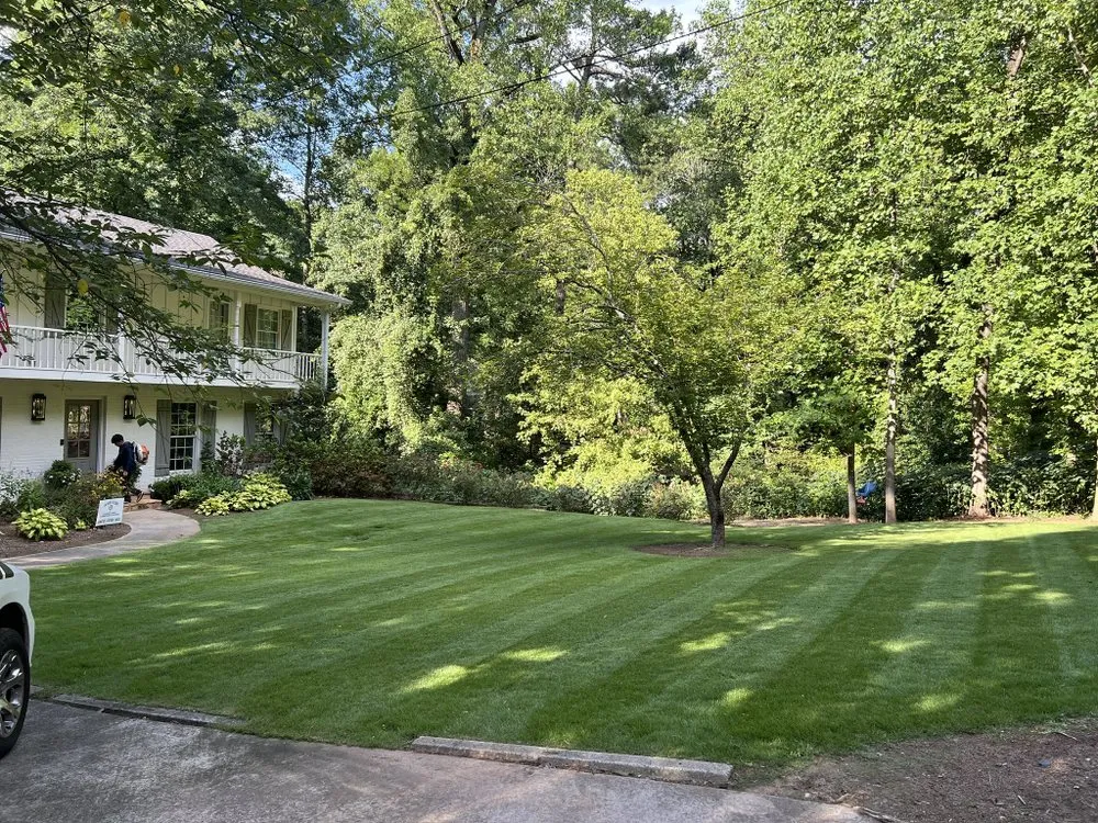 Expert lawn mowing service for residential properties across Atlanta, GA - Bernardo and Son