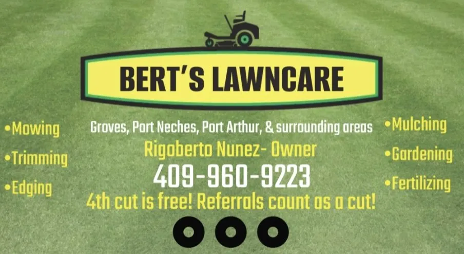 Top-rated yard maintenance in Groves, TX - Bert’s Lawncare