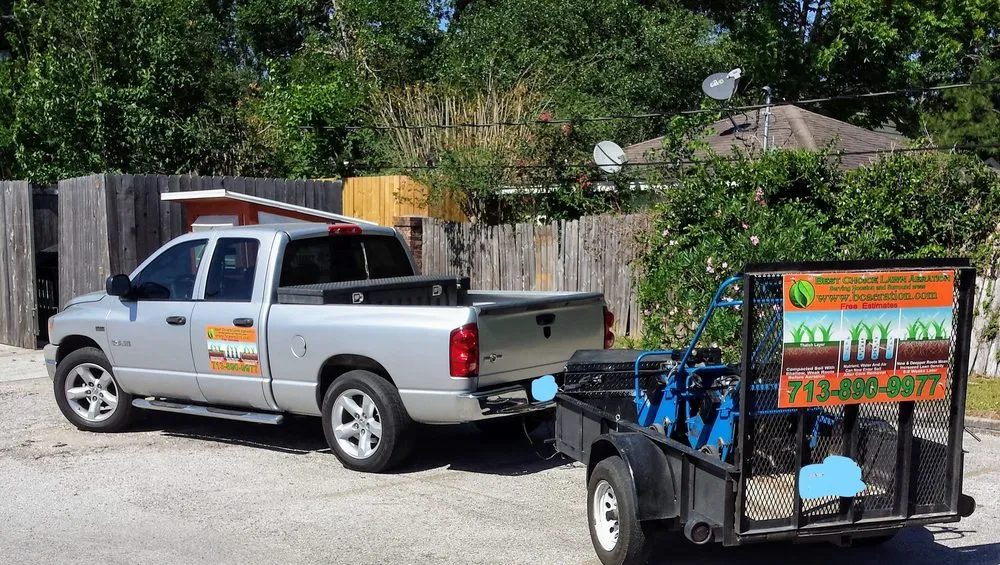 Affordable lawn mowing service with custom design in Jersey Village, TX by Best Choice Lawn Aeration