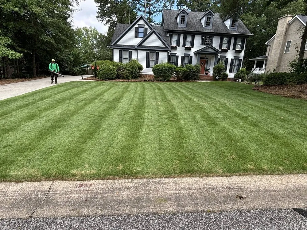 Custom residential landscaping for residential properties in Newnan, GA by Best Cut Lawn Service