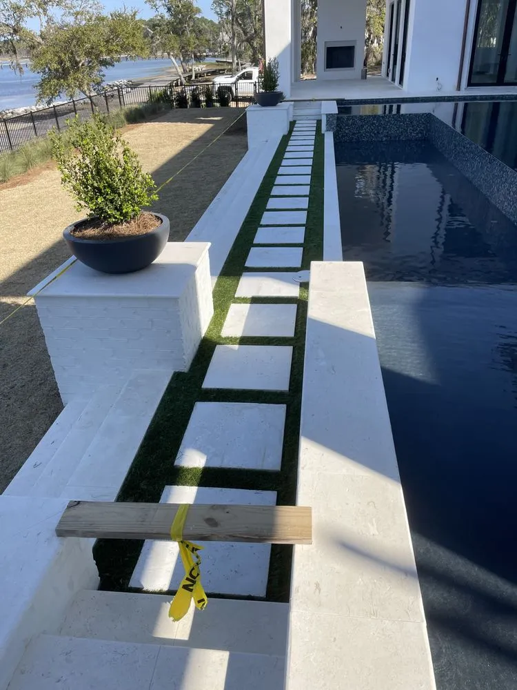 Custom residential landscaping in Santa Rosa Beach, FL by Best Landscape Solutions
